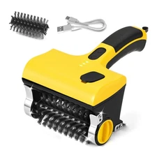 Electric Rechargeable Steam Cleaning Grill Brush and Motorized Scraper for Ba...