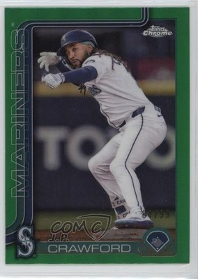 2025 Topps Chrome Green Refractor 84/99 JP Crawford #181 1co7