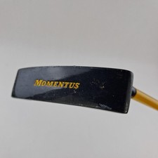 Momentus Golf Putting Swing Trainer Putter Yellow Shaft Black Blade Golf Club