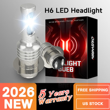 For Yamaha Rhino 450 660 700 Super White 100w H6M LED Headlight Bulbs 2X 6000K