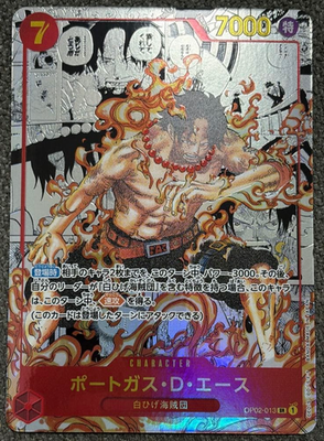#ad #ad ONE PIECE Card Portgas D.Ace Manga Alt Art OP02 013 SR Paramount War $779.99