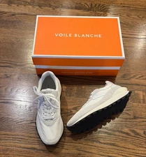 Voile Blanche NIB Women's Owark Hype Cream suede nylon Sneakers, 39 (8.5US)