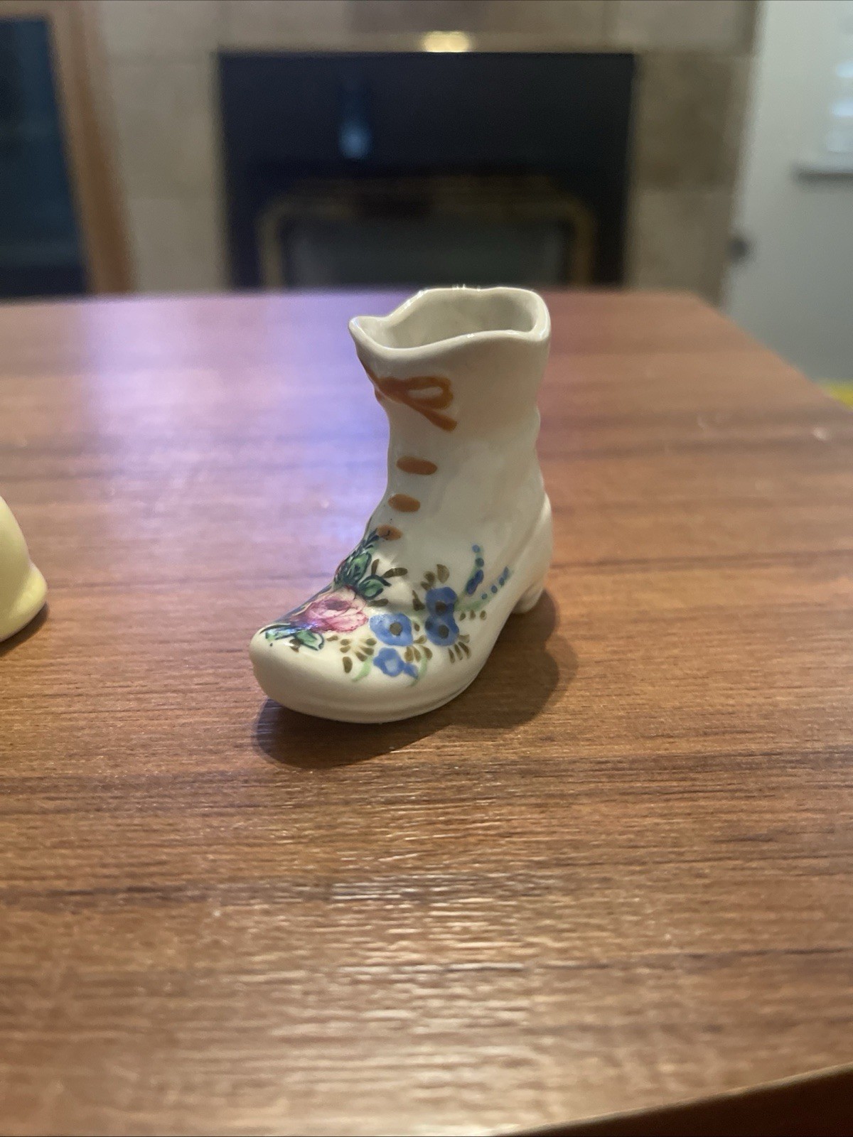 7 -Collectible Vintage Miniature Porcelain Shoes/Boots Lot Variety Of Brands