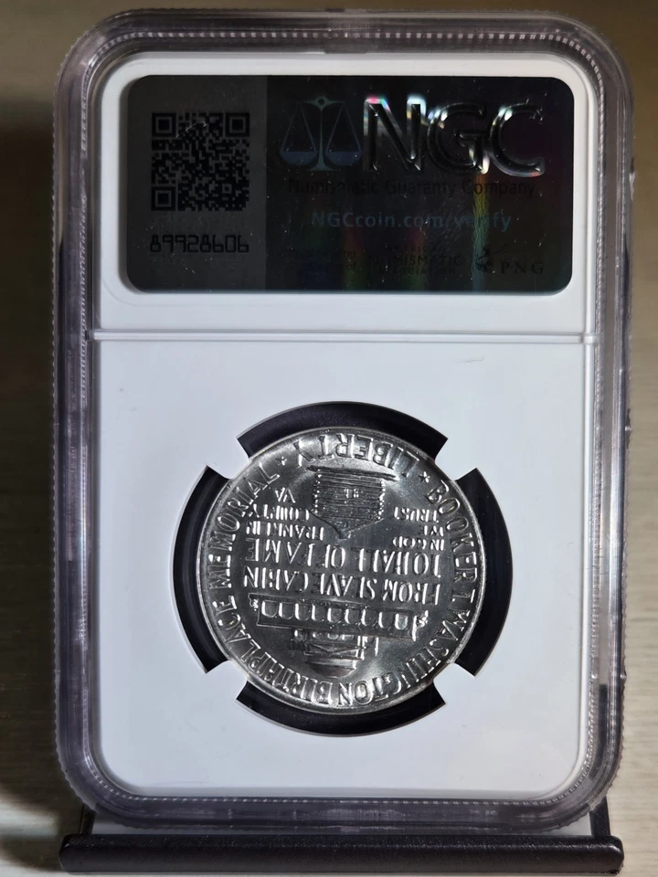 1946 Booker T Washington 50C NGC MS64 - Image 2 of 2