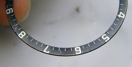 Vintage Genuine Tudor Chronograph Monte Carlo 7169 Faded Black Bezel Insert - Picture 3 of 5