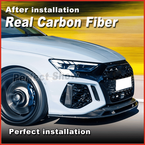 Labio delantero Dry Carbon labio del alerón espada alerón alerón delantero para Audi RS3 8Y  - Imagen 4 de 18