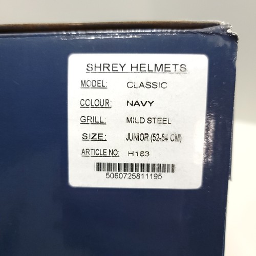 Shrey Cricket Helme Classic Navy Baustahlgitter Junior 52-54CM - Bild 10 von 22