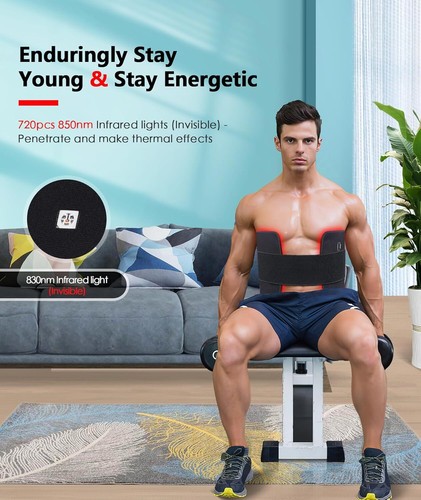 Red Light Therapy Pad for Body, 180W LED Red & Infrared Light Device Mat with - Picture 4 of 7