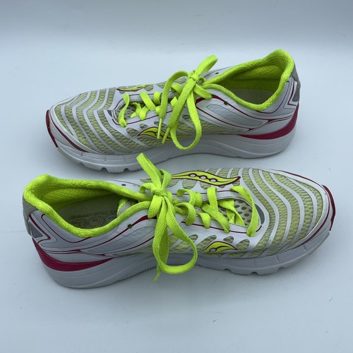 Saucony Progrid Kinvara 3 Women Pine Lime Sneaker Shoe SZ 8M Pre Owned - Picture 11 of 12