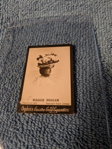 Ogden Guinea Cigarette Tobacco Card Vintage Prewar Maggie Duggan actress