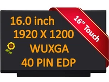 New HP N64563-L61 16" WUXGA 1920x1200 FHD Laptop LED LCD Touch Screen Display