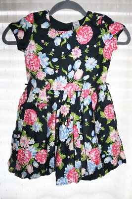 5t black dress Sweet Rose little girls sz pencil stylish fashionista with bow Excellent Material Kids Black flower girl dress,