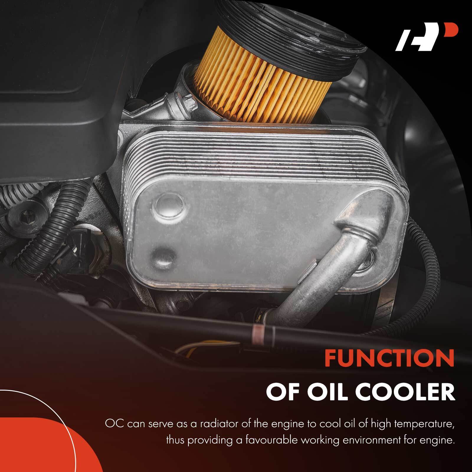 A-Premium Power Steering Oil Cooler Heat Exchanger for Maserati Ghibli 2014-2021