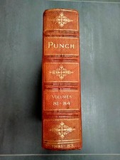 Punch volumes LXXXI to LXXXIV - July 1881 to June 1883 - Rare vintage bound book