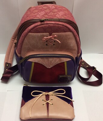 Disney Loungefly Hocus Pocus Sarah Sanderson Mini Backpack and Wallet Mint 