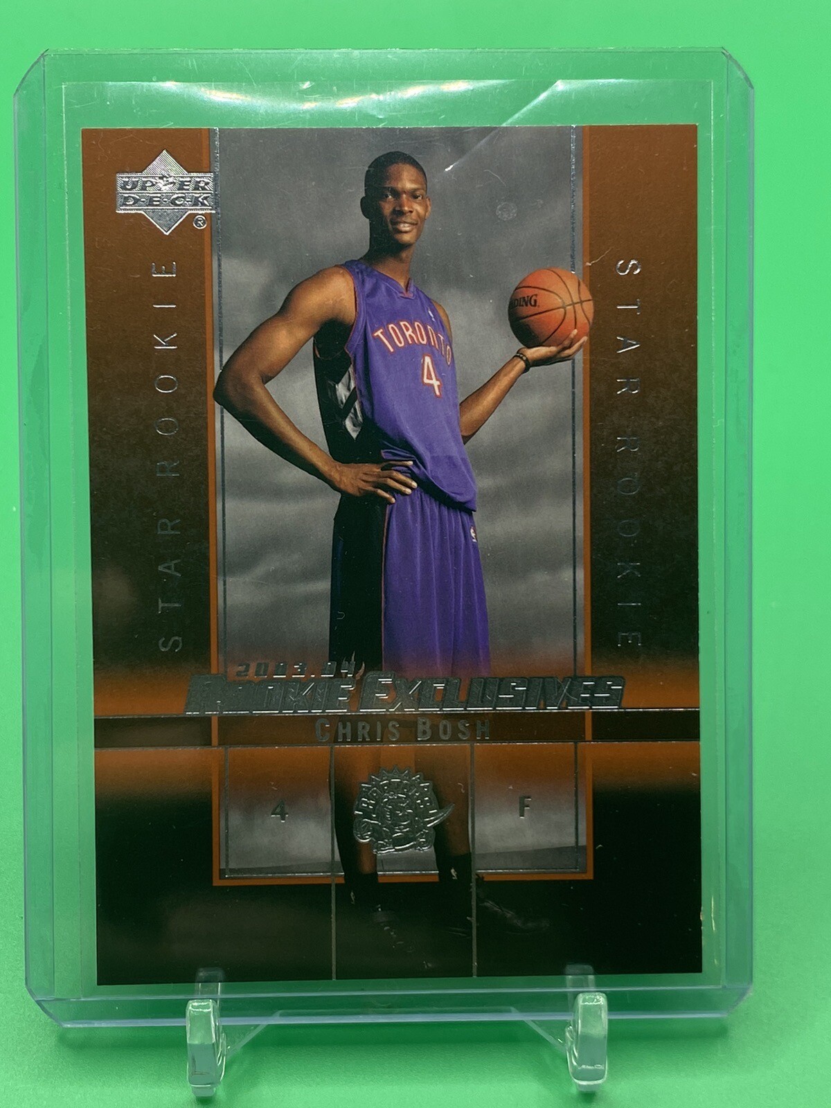 2003-04 Upper Deck Rookie Exclusives #4 Chris Bosh Star Rookie NBA HOF NM+