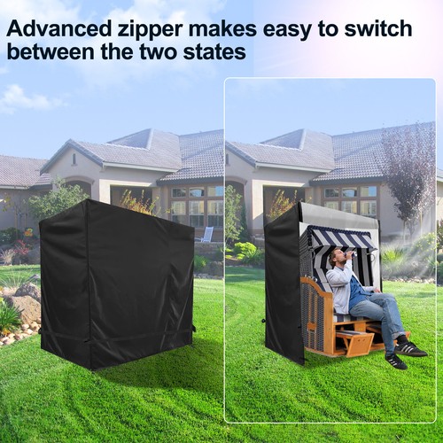 2 Sitze Schutzhülle Schutzhaube Abdeckplane Abdeckhaube für Hollywoodschaukel DE - Bild 3 von 12