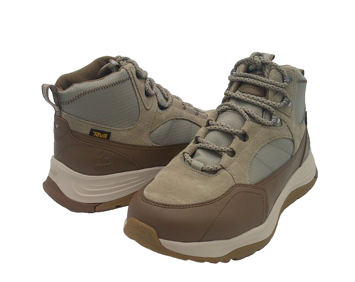 Teva‎ Mens Size 9 Ellwood Mid Rapid Proof Taupe Leather Waterproof Hiking Boots Teva Mens Size 9 Ellwood Mid Rapid Proof Taupe Leather  main image 3