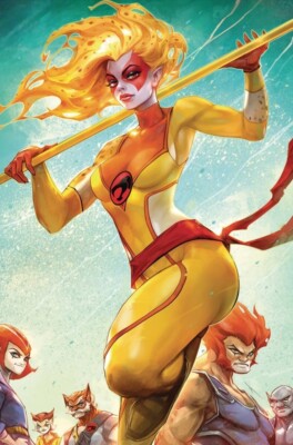 THUNDERCATS #1 CVR W 1:50 VIRGIN IVAN TAO FOIL (DYNAMITE 2024) LION-O & CHEETARA