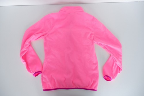 North Face Zip Fleece Jacket Size L 14-16 Yrs Neon Pink Jumper Girls - Picture 5 of 7