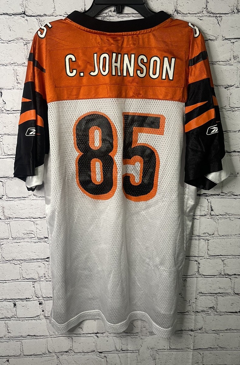 VTG Cincinnati Bengals C. Johnson 85 - NFL Reebok On Field Jersey
