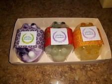 Handmade Loofah Glycerin 3pack Massage Soap Bars