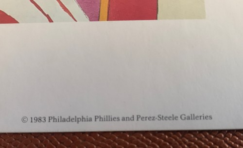 Perez-Steele Lithograph Robin Roberts Signed Auto Philadelphia Phillies Pitchers - Picture 3 of 3