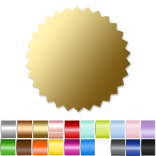 50 Siegel Stickers 20 FARBEN Verschlussetiket...