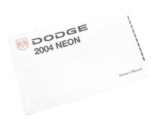 2004 Dodge Neon Owners Manual