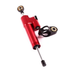 250MM Mounting Red Steering Damper Stabilizer 22 Clicks Adjustable For Honda BMW