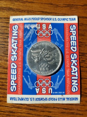 General Mills Olympic Coin 1998 Nagano Speed Skating | eBay