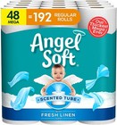 Angel Soft Toilet Paper Fresh Linen Scent 48 Mega = 192 Regular Rolls 2-ply NEW