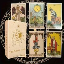 78Pcs Tarot Cards Set Full English Tarot Cards with Box for beginners with Guide