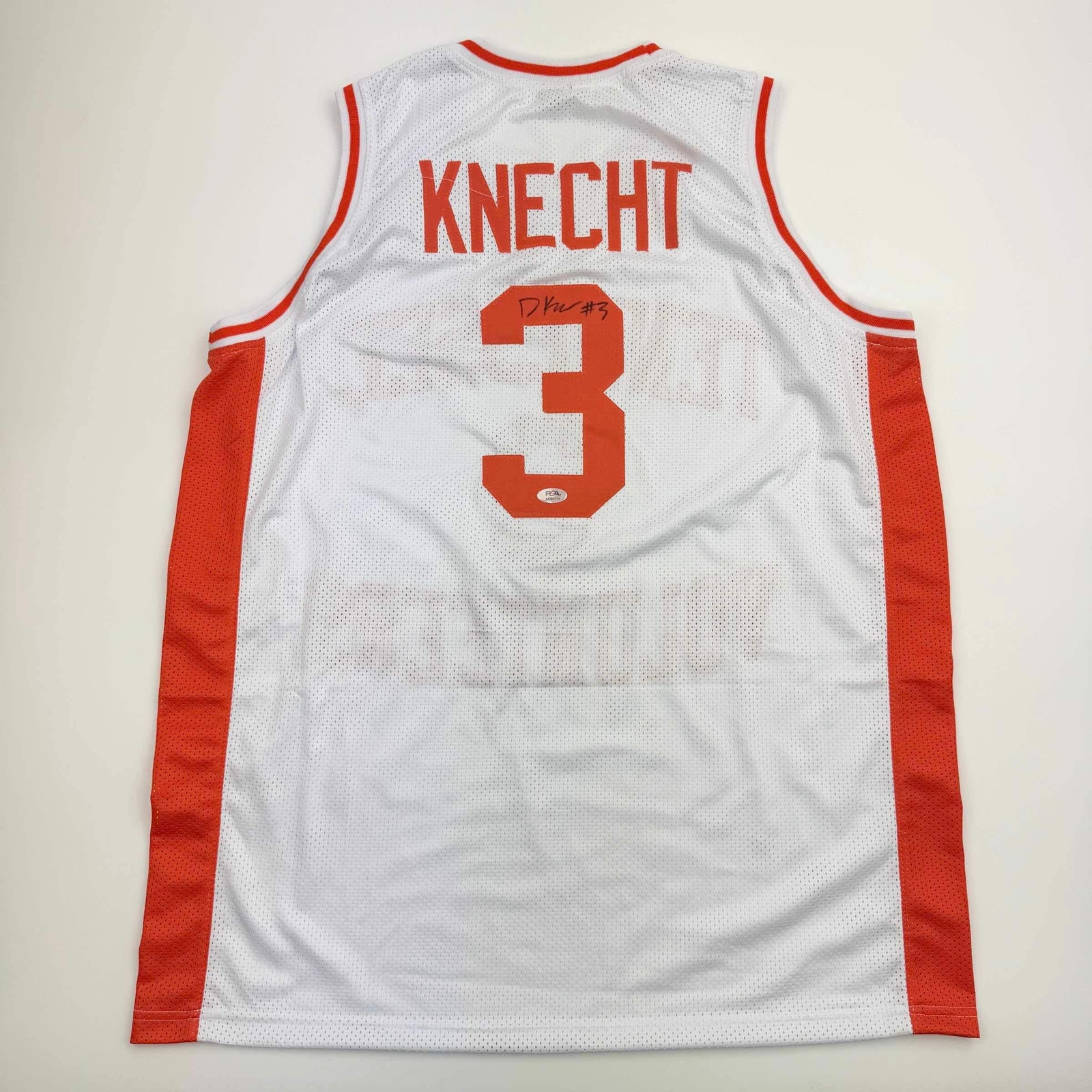 Dalton Knecht Autographed Signed Tennessee Volunteers / Tennessee White Basketball Jersey PSA COA 