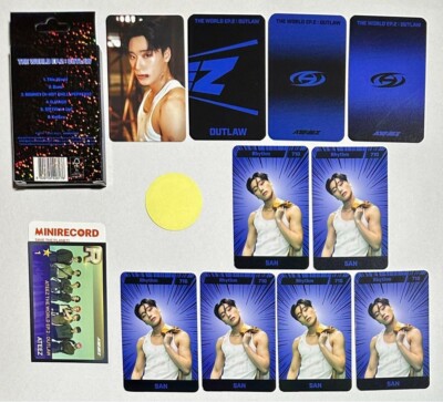 ATEEZ THE WORLD EP 2 : OUTLAW Album PLATFORM Stickers QR Photo