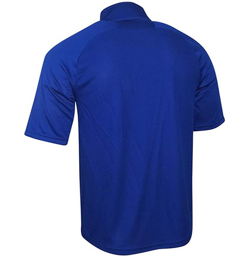 adidas Game Built Short Sleeve Quarter-Zip Top Mens Multi-Sport, Royal/Gold, XL - Picture 2 of 2