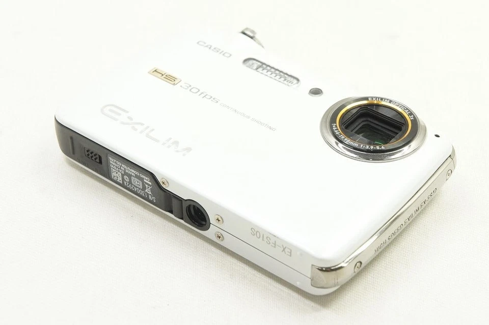 [Como nueva] Cámara digital compacta CASIO ALTA VELOCIDAD EXILIM EX-FS10 9,1 MP blanca R250610i Foto 4 de 4