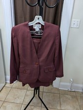 Vintage Jones New York 2 piece Suit Skirt Jacket Size4P Please Read Description