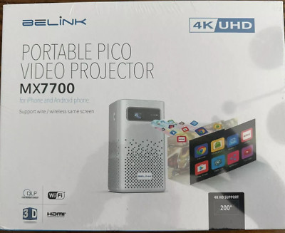 Belink Portable Pico Video Projector MX7700 New In Box