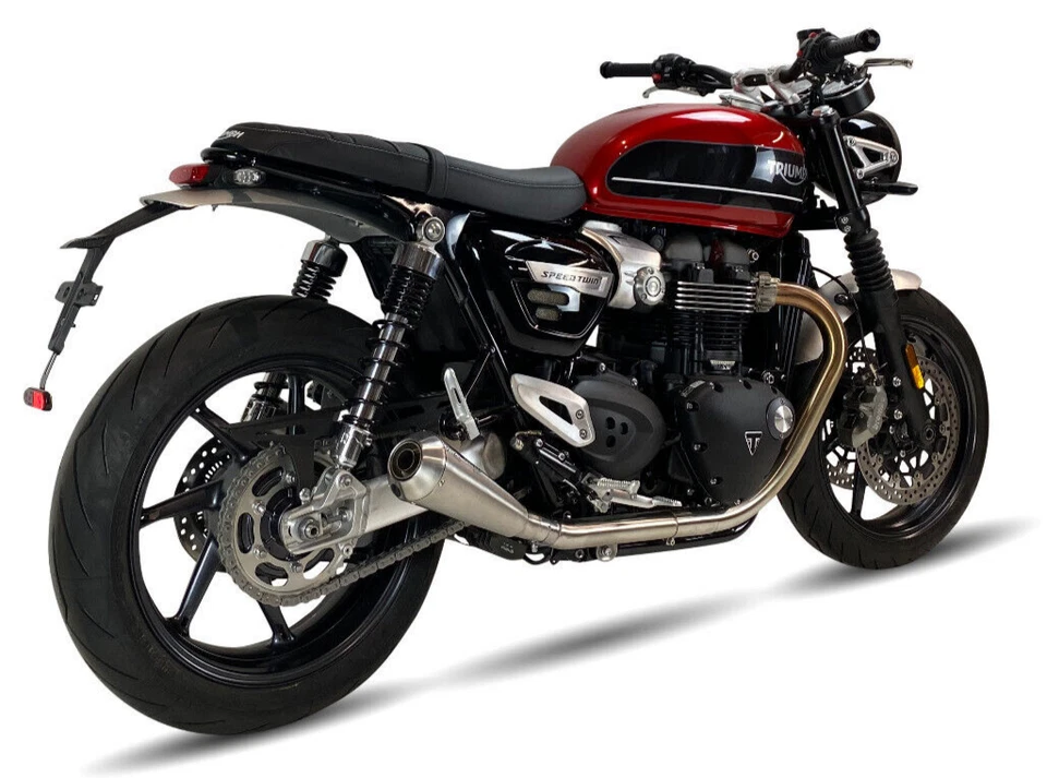 2 SILENCIEUX IXIL IRONHEAD INOX TRIUMPH SPEED TWIN 1200 2021 / 2022 / 2023 - Photo 3/4