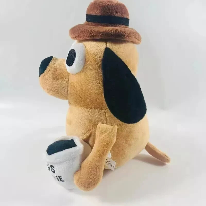 Peluche Cane This-Is-Fine - Cagnolino Morbido Con Tazza 21cm