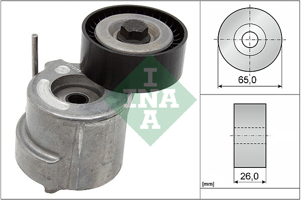 INA 534 0404 10 GüRtel Spannrolle, V-Gerippt FüR Alfa Romeo, Cadillac, Chrysler-image