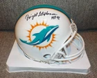 Dwight Stephenson Signed Autographed Mini Helmet Miami Dolphins HOF 1998 Tristar