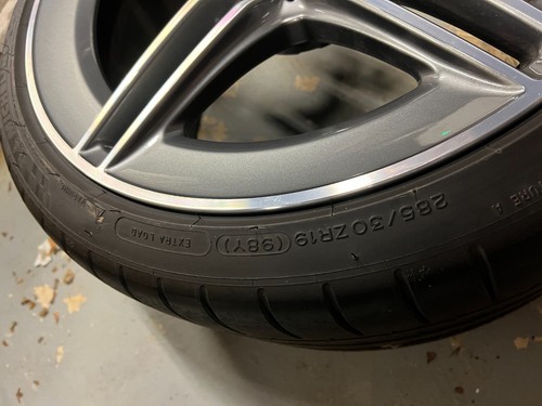 2017-2023 Mercedes-AMG C63S Coupe Wheels Tires TPMS 19" Front Rear Set of 4 - Picture 16 of 18
