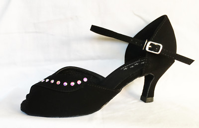 Damen-Tanzschuhe schwarz Ballsaal, Latein, Jive, Salsa   UK-Größe 3   8,5