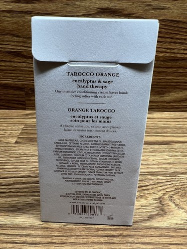 CRABTREE & EVELYN Tarocco Orange Eucalyptus & Sage Hand Therapy 3.5 oz New - Picture 4 of 7