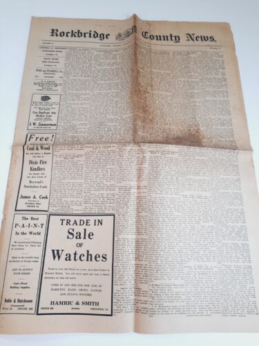 2 Vtg 1931 Rockbridge Co News Virginia Newspapers Small Town News Adds - Picture 2 of 12