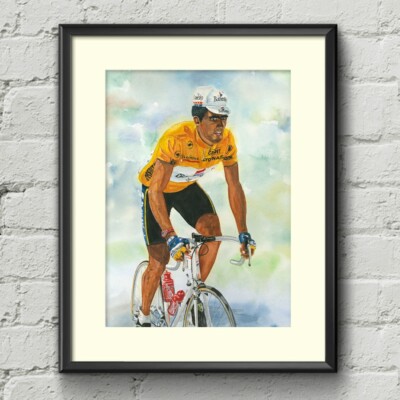 Miguel Induráin Banesto Pinarello Cycling Print