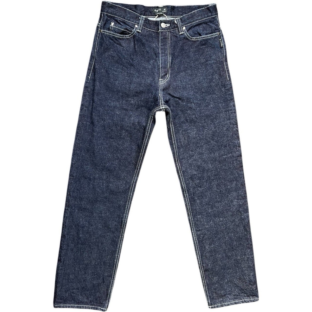 Agnes b. Denim Pants Indigo Denim Straight Leg Jeans Women