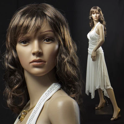 NSF-4 Eurotondisplay Schaufensterpuppe mit 2 Perücke gratis weiblich beweglich